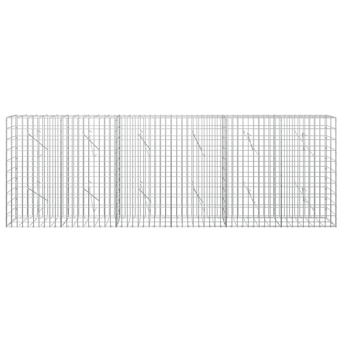 vidaXL Gabion z drutem 5 mm i siatką 5x10 cm 300x10x100 cm