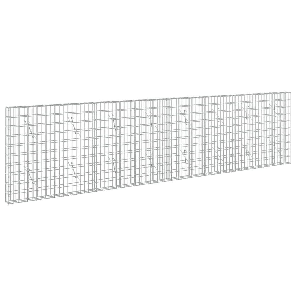 vidaXL Gabion z drutem 5 mm i siatką 5x10 cm 400x10x100 cm