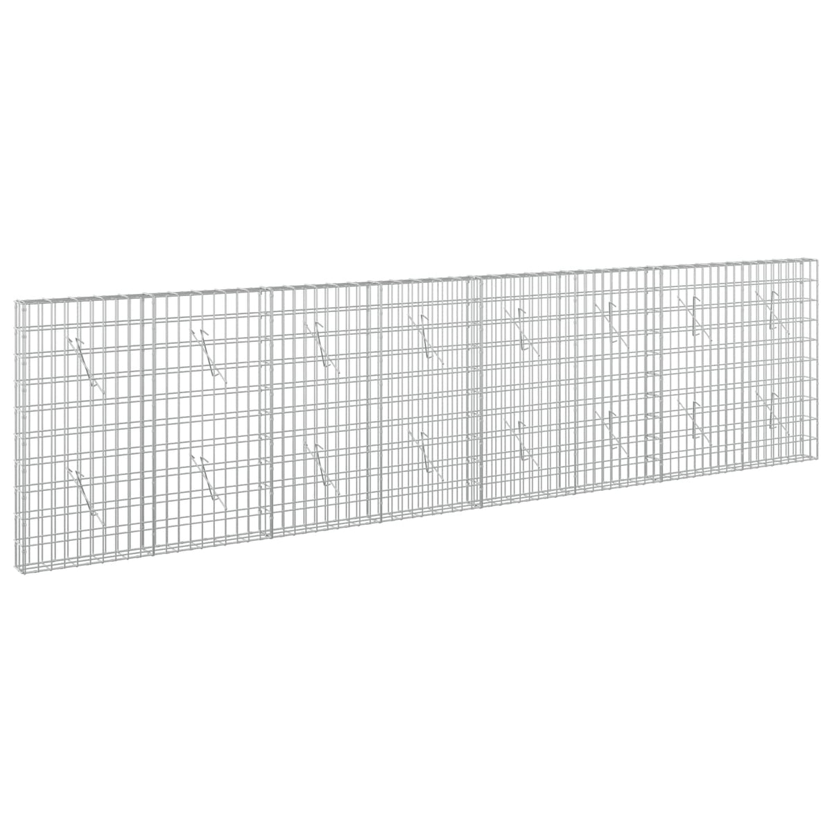 vidaXL Gabion z drutem 5 mm i siatką 5x10 cm 400x10x100 cm