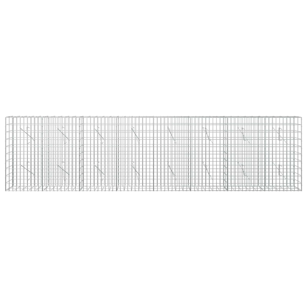 vidaXL Gabion z drutem 5 mm i siatką 5x10 cm 400x10x100 cm