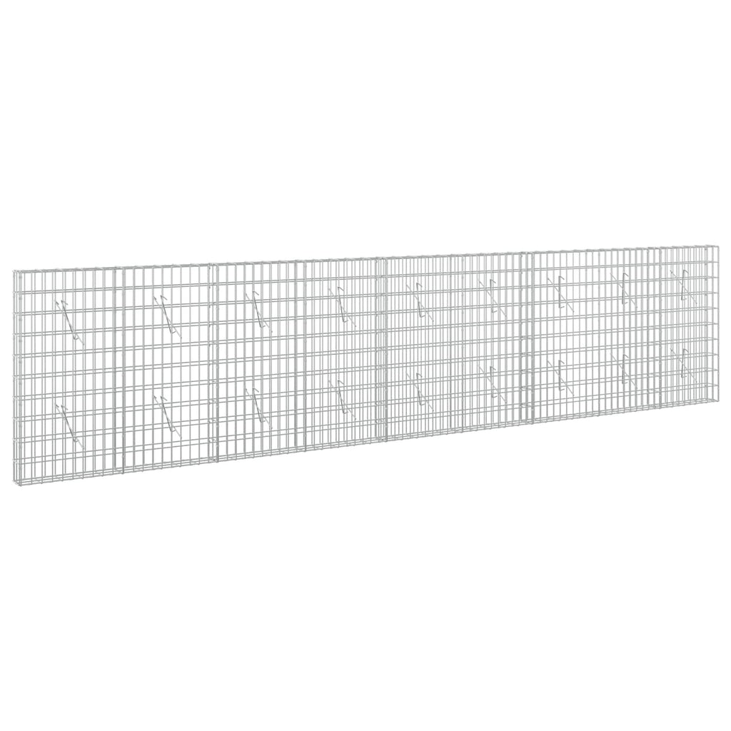 vidaXL Gabion z drutem 5 mm i siatką 5x10 cm 450x10x100 cm