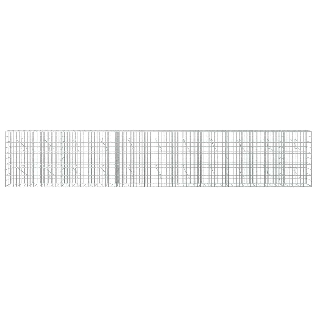 vidaXL Gabion z drutem 5 mm i siatką 5x10 cm 550x10x100 cm