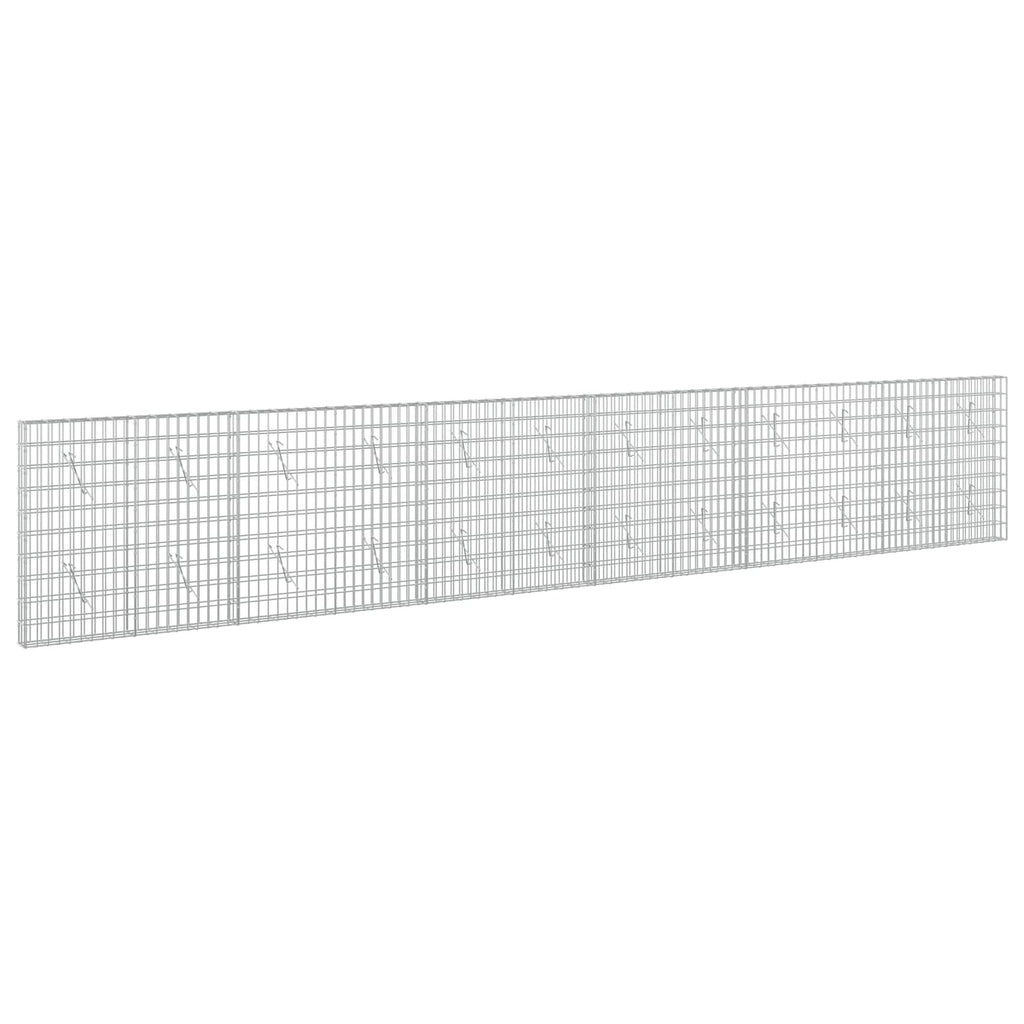 vidaXL Gabion z drutem 5 mm i siatką 5x10 cm 600x10x100 cm