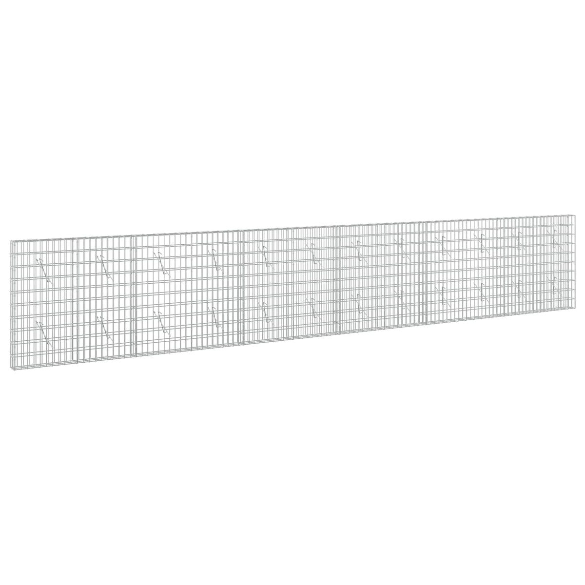 vidaXL Gabion z drutem 5 mm i siatką 5x10 cm 600x10x100 cm