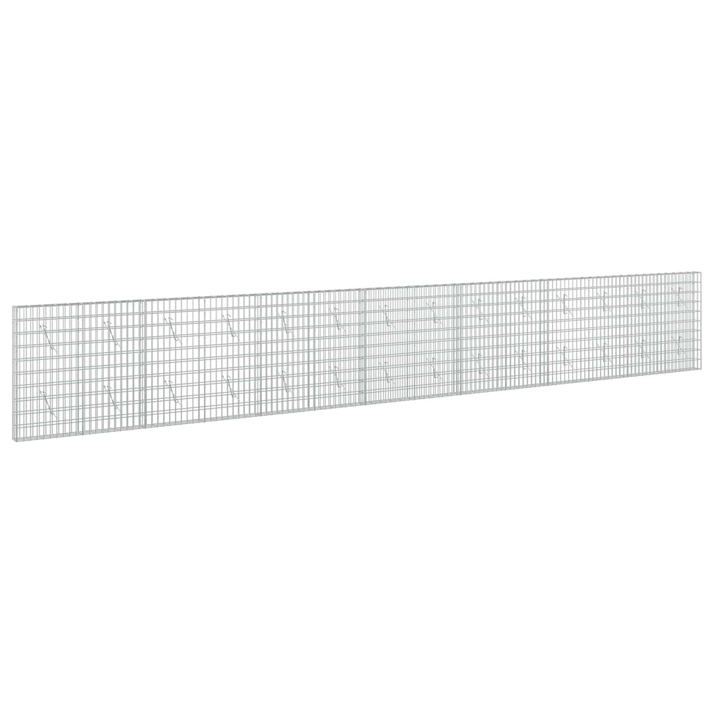 vidaXL Gabion z drutem 5 mm i siatką 5x10 cm 700x10x100 cm