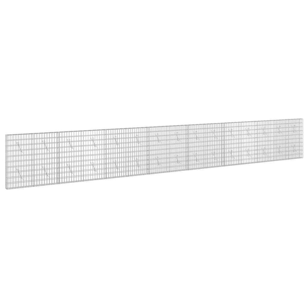 vidaXL Gabion z drutem 5 mm i siatką 5x10 cm 750x10x100 cm