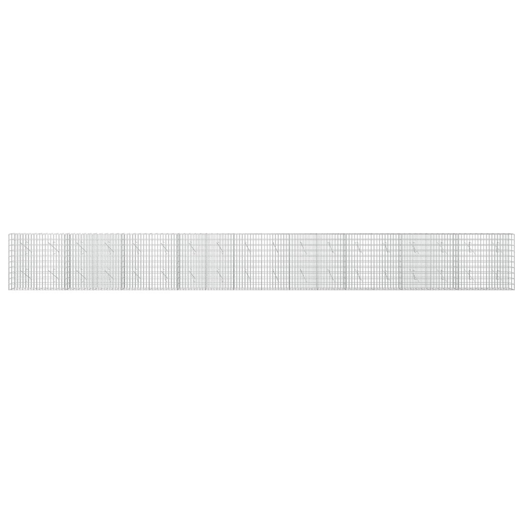 vidaXL Gabion z drutem 5 mm i siatką 5x10 cm 900x10x100 cm