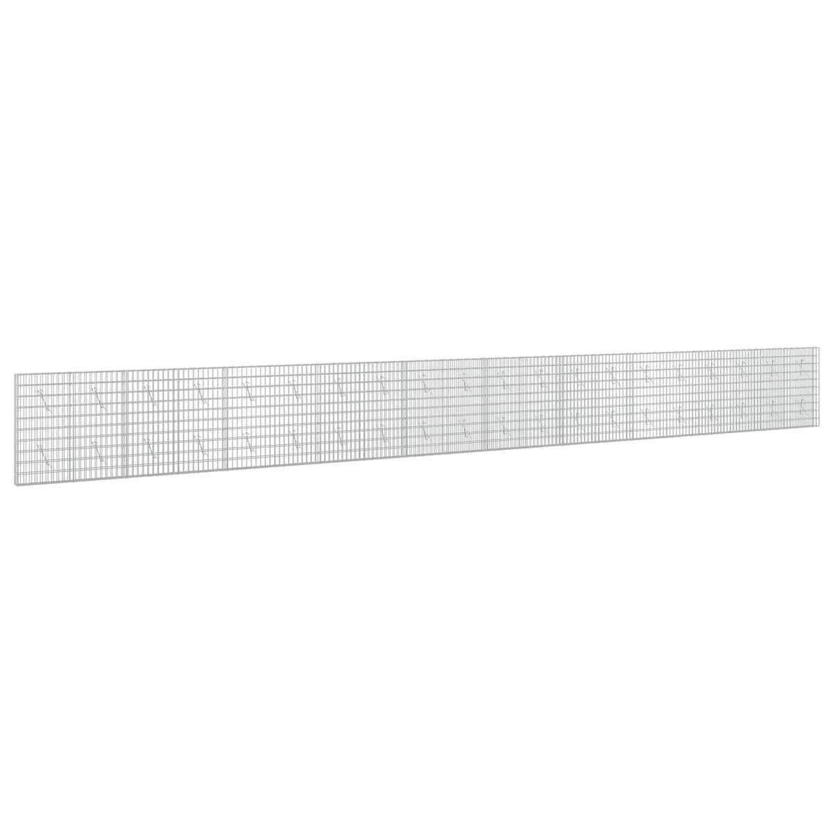 vidaXL Gabion z drutem 5 mm i siatką 5x10 cm 1000x10x100 cm