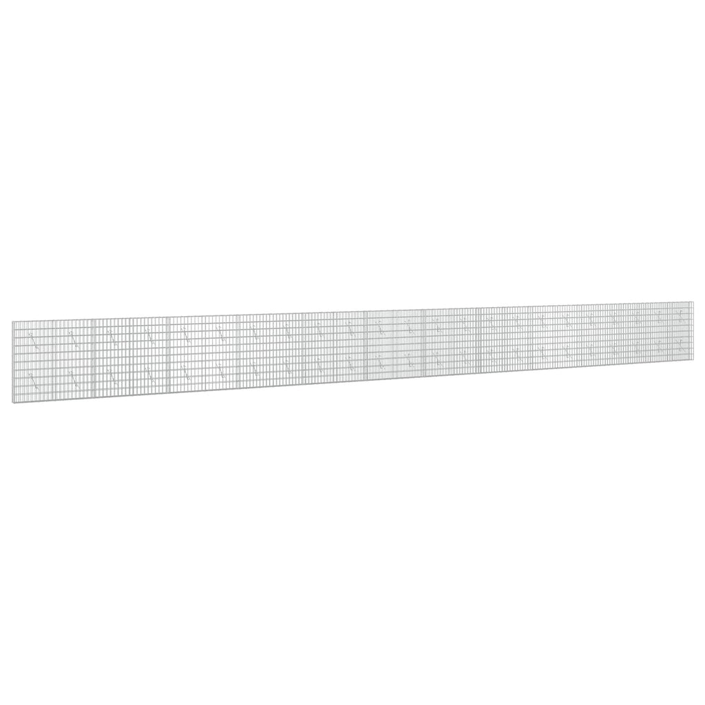 vidaXL Gabion z drutem 5 mm i siatką 5x10 cm 1150x10x100 cm