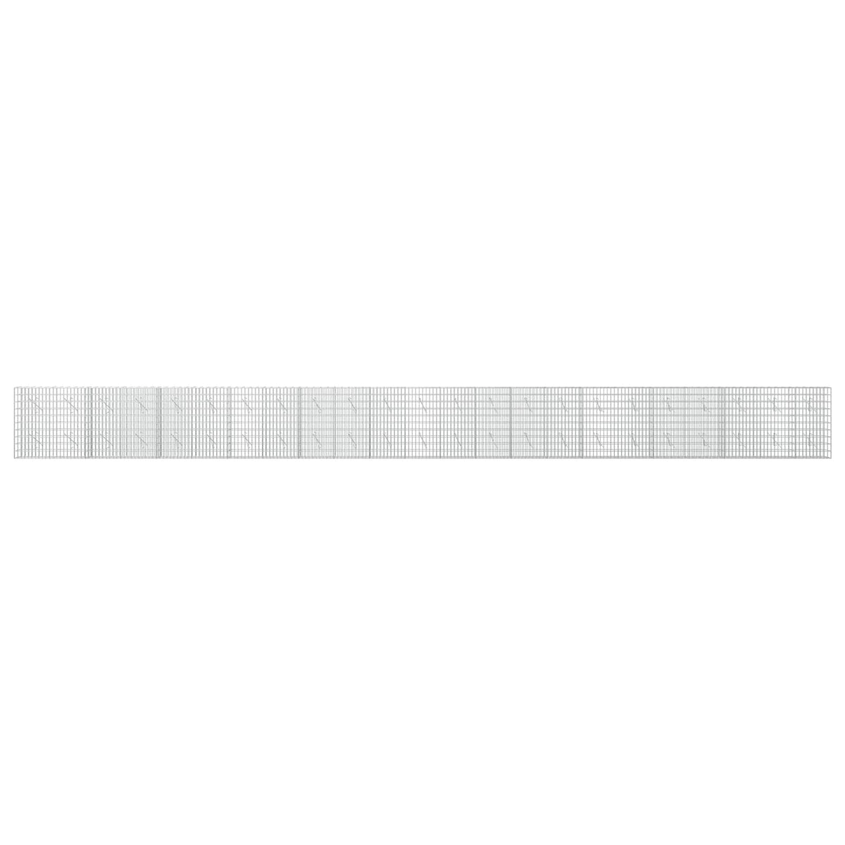 vidaXL Gabion z drutem 5 mm i siatką 5x10 cm 1150x10x100 cm