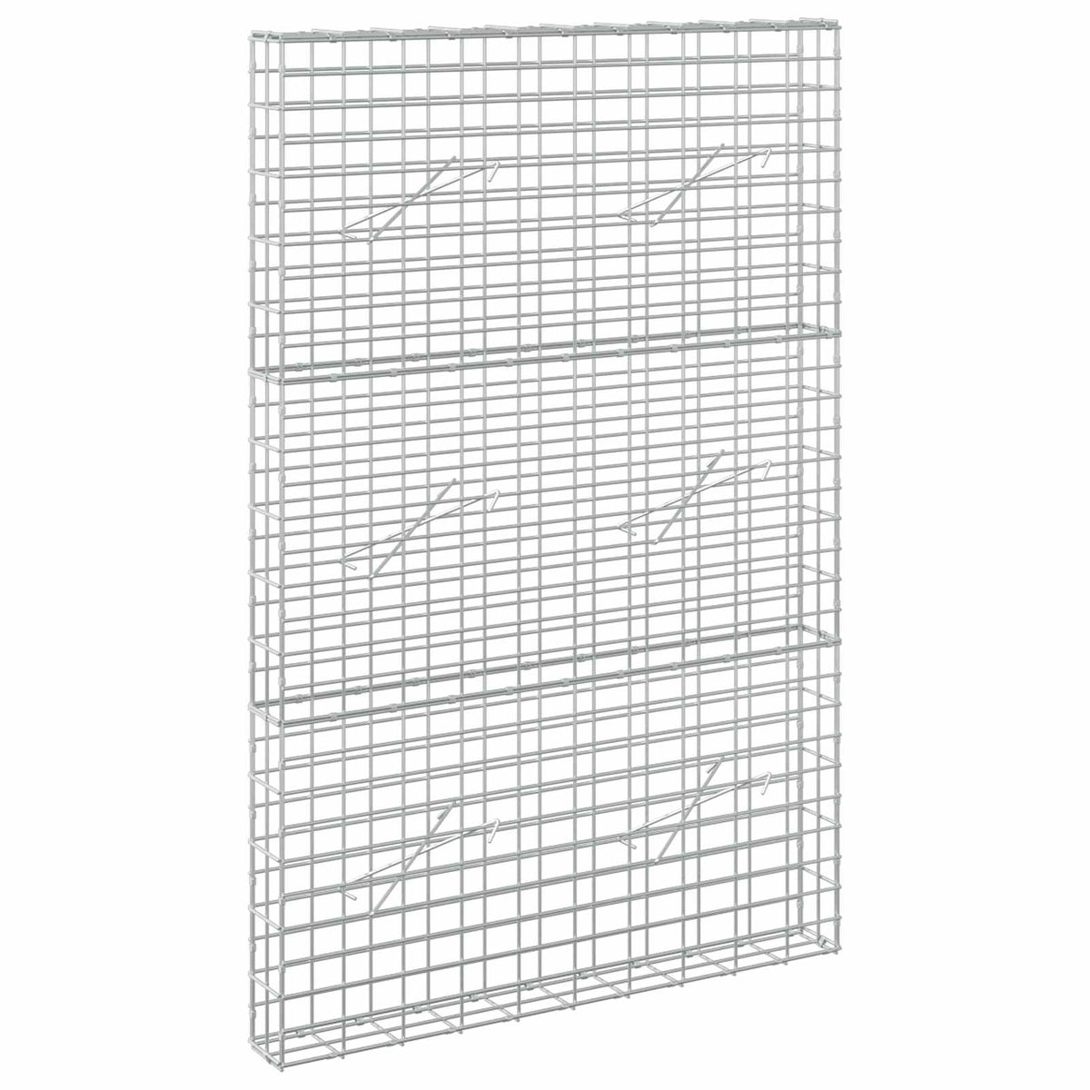vidaXL Gabion z drutem 5 mm i siatką 5x10 cm 100x10x150 cm