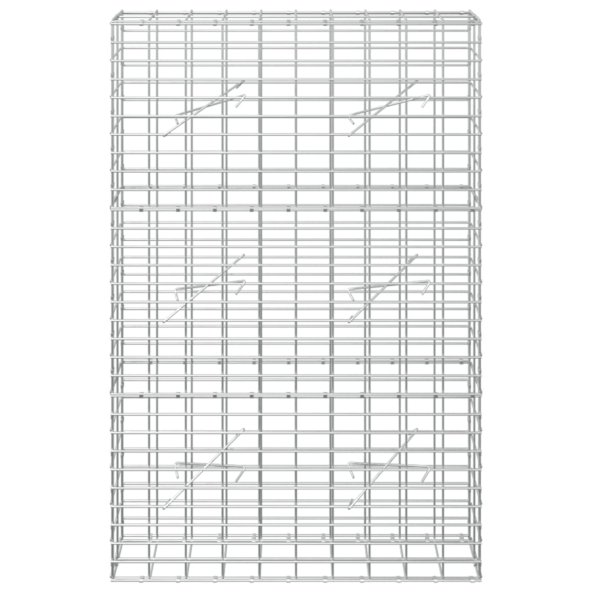 vidaXL Gabion z drutem 5 mm i siatką 5x10 cm 100x10x150 cm