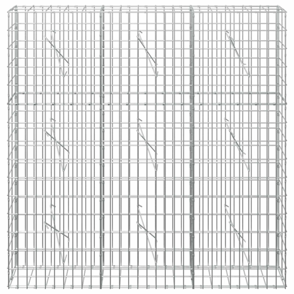 vidaXL Gabion z drutem 5 mm i siatką 5x10 cm 150x10x150 cm