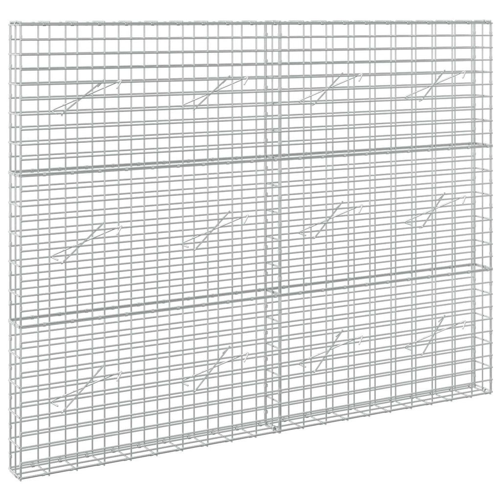 vidaXL Gabion z drutem 5 mm i siatką 5x10 cm 200x10x150 cm