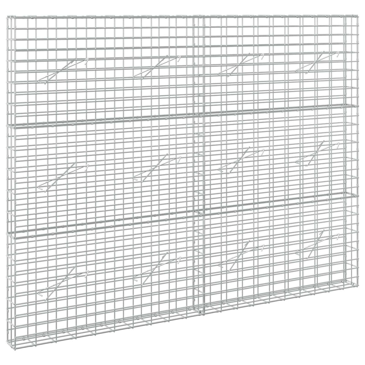 vidaXL Gabion z drutem 5 mm i siatką 5x10 cm 200x10x150 cm