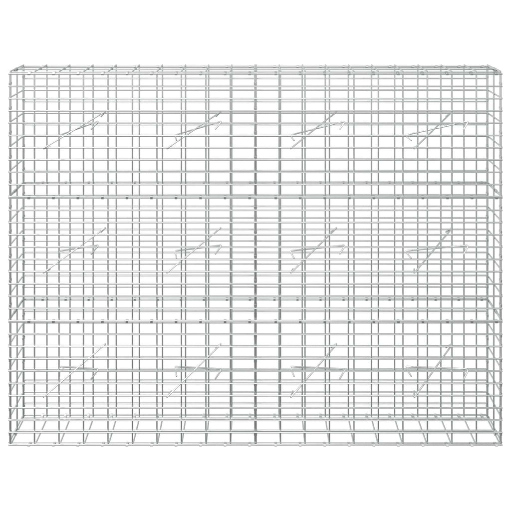 vidaXL Gabion z drutem 5 mm i siatką 5x10 cm 200x10x150 cm