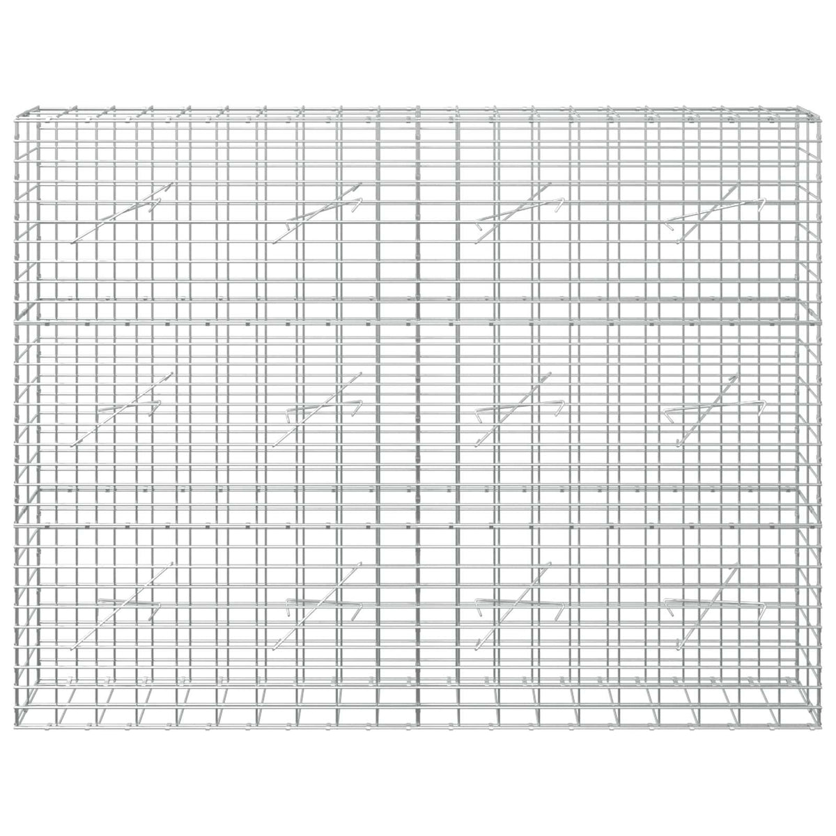 vidaXL Gabion z drutem 5 mm i siatką 5x10 cm 200x10x150 cm