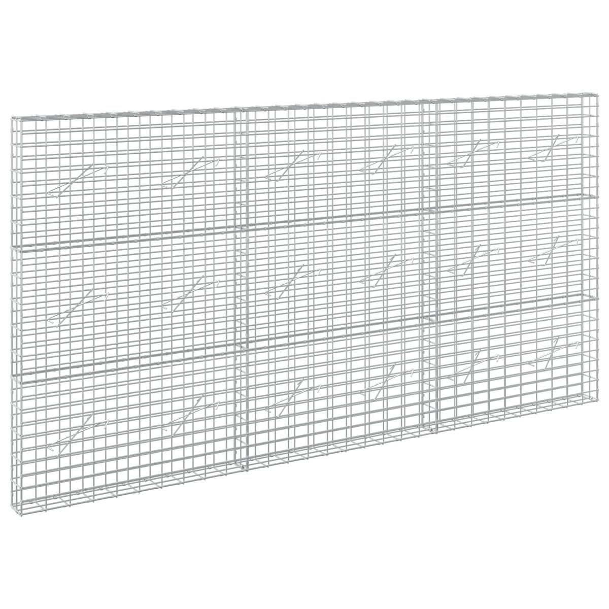 vidaXL Gabion z drutem 5 mm i siatką 5x10 cm 300x10x150 cm