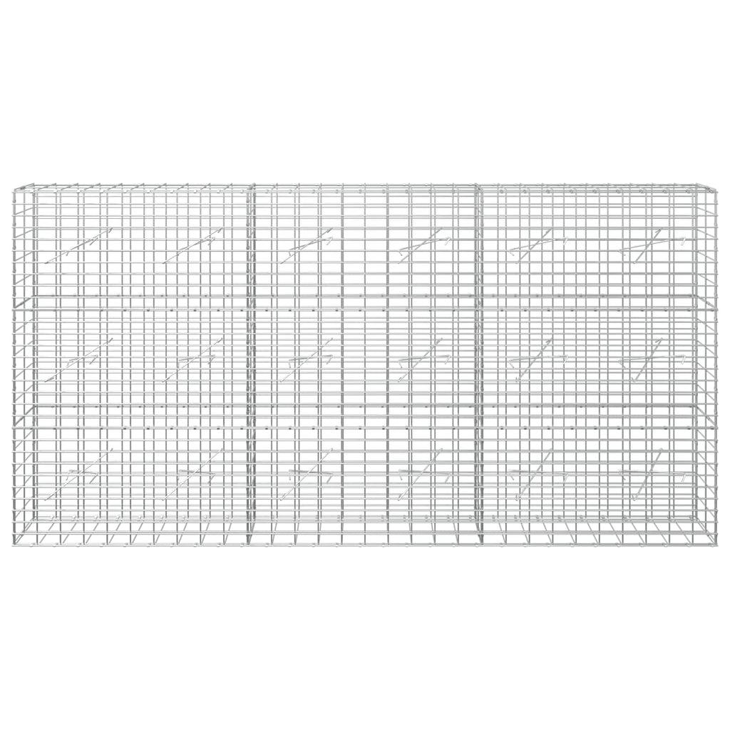 vidaXL Gabion z drutem 5 mm i siatką 5x10 cm 300x10x150 cm
