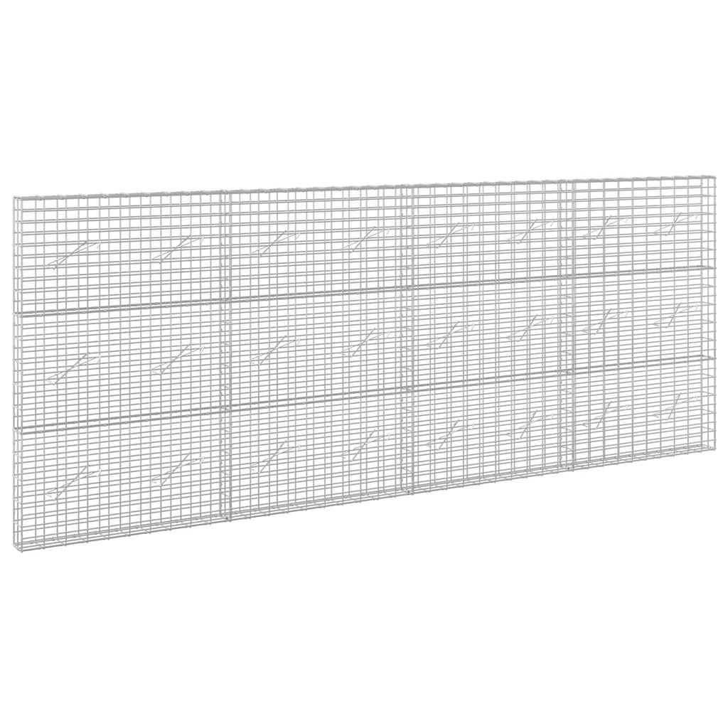 vidaXL Gabion z drutem 5 mm i siatką 5x10 cm 400x10x150 cm