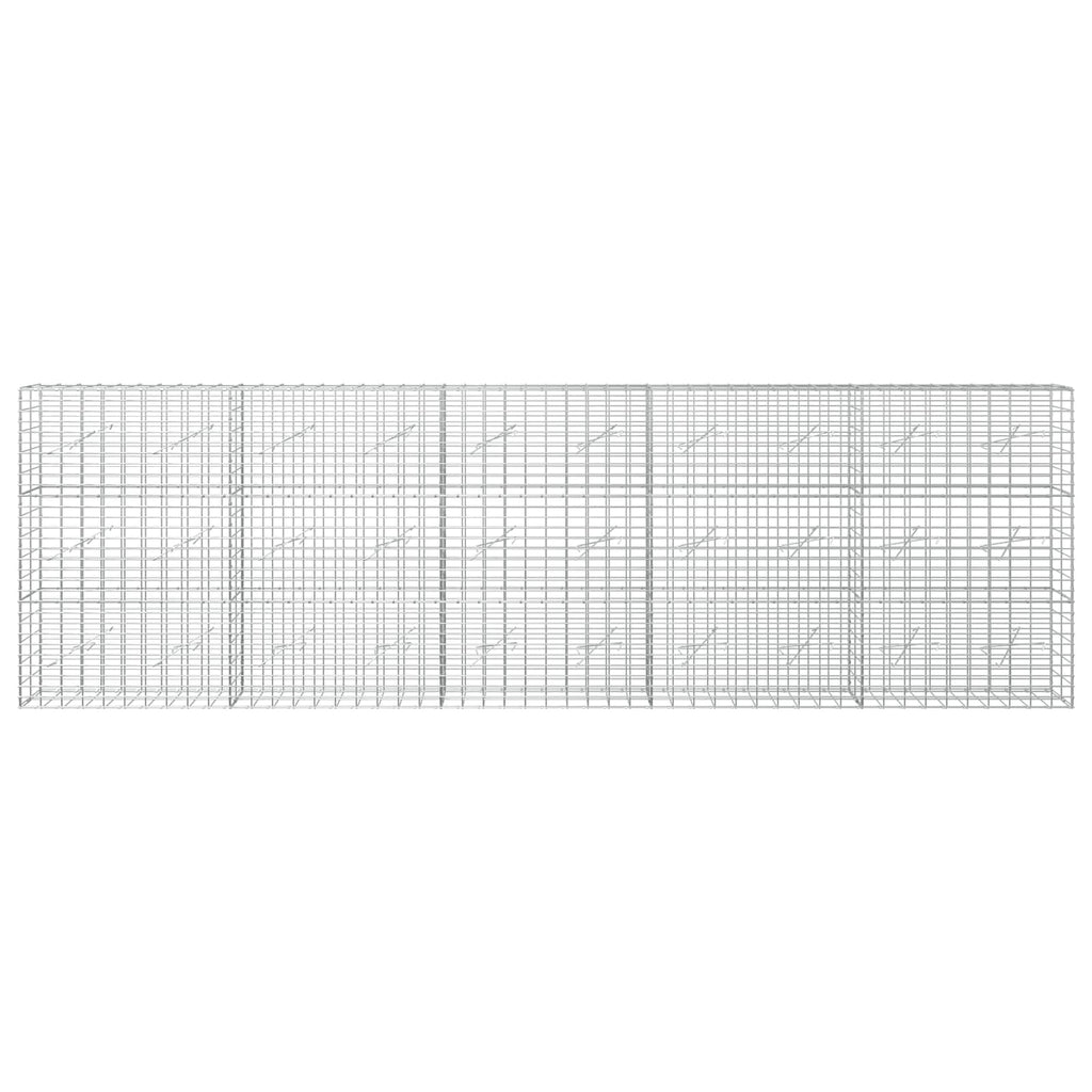 vidaXL Gabion z drutem 5 mm i siatką 5x10 cm 500x10x150 cm