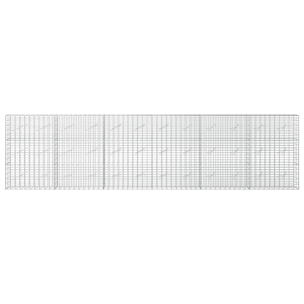 vidaXL Gabion z drutem 5 mm i siatką 5x10 cm 600x10x150 cm
