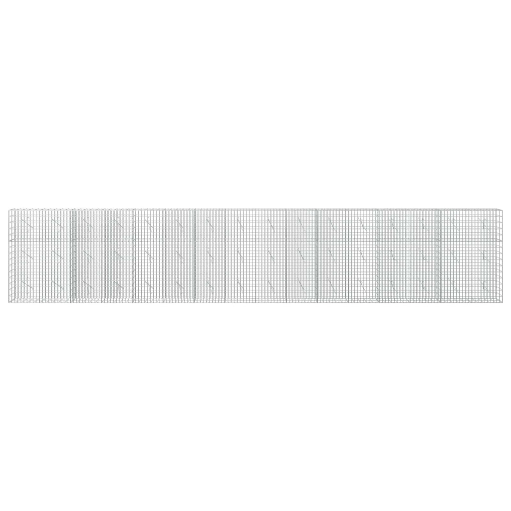 vidaXL Gabion z drutem 5 mm i siatką 5x10 cm 800x10x150 cm