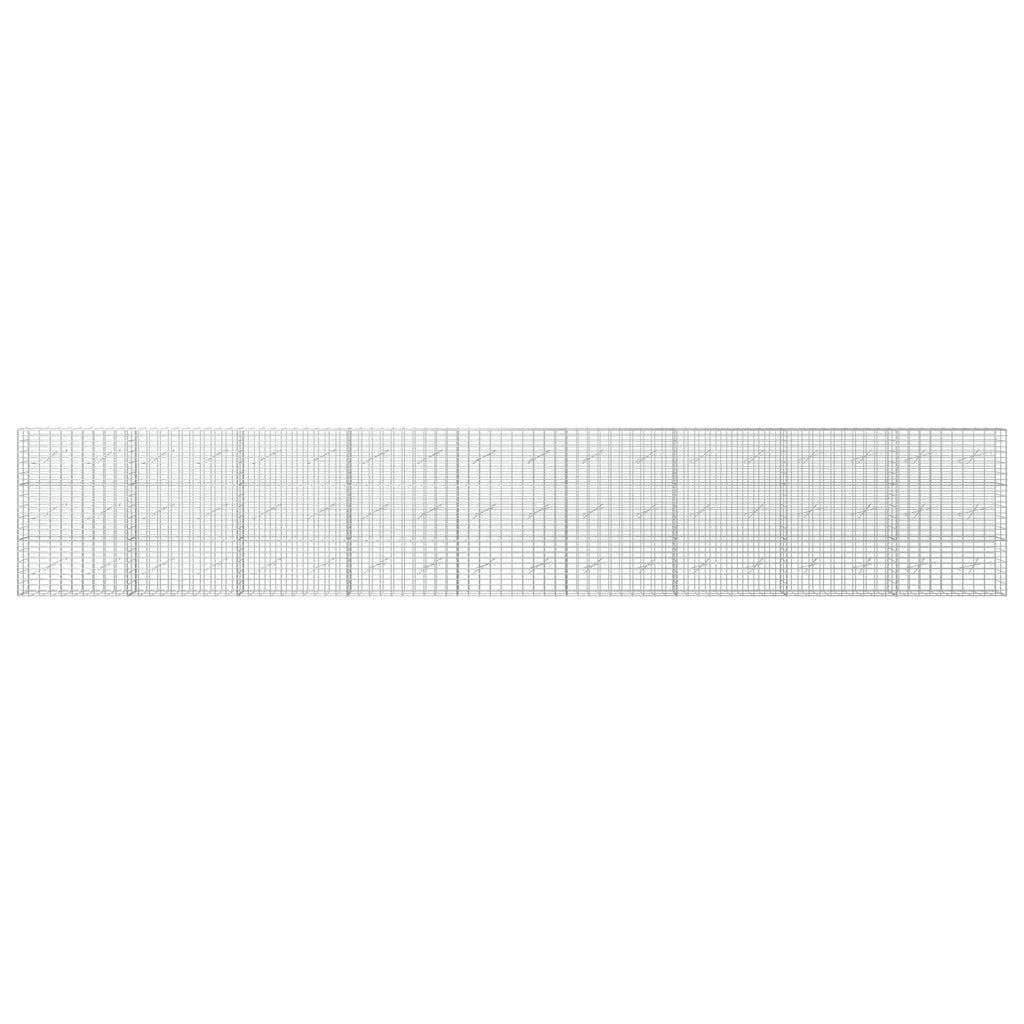vidaXL Gabion z drutem 5 mm i siatką 5x10 cm 900x10x150 cm
