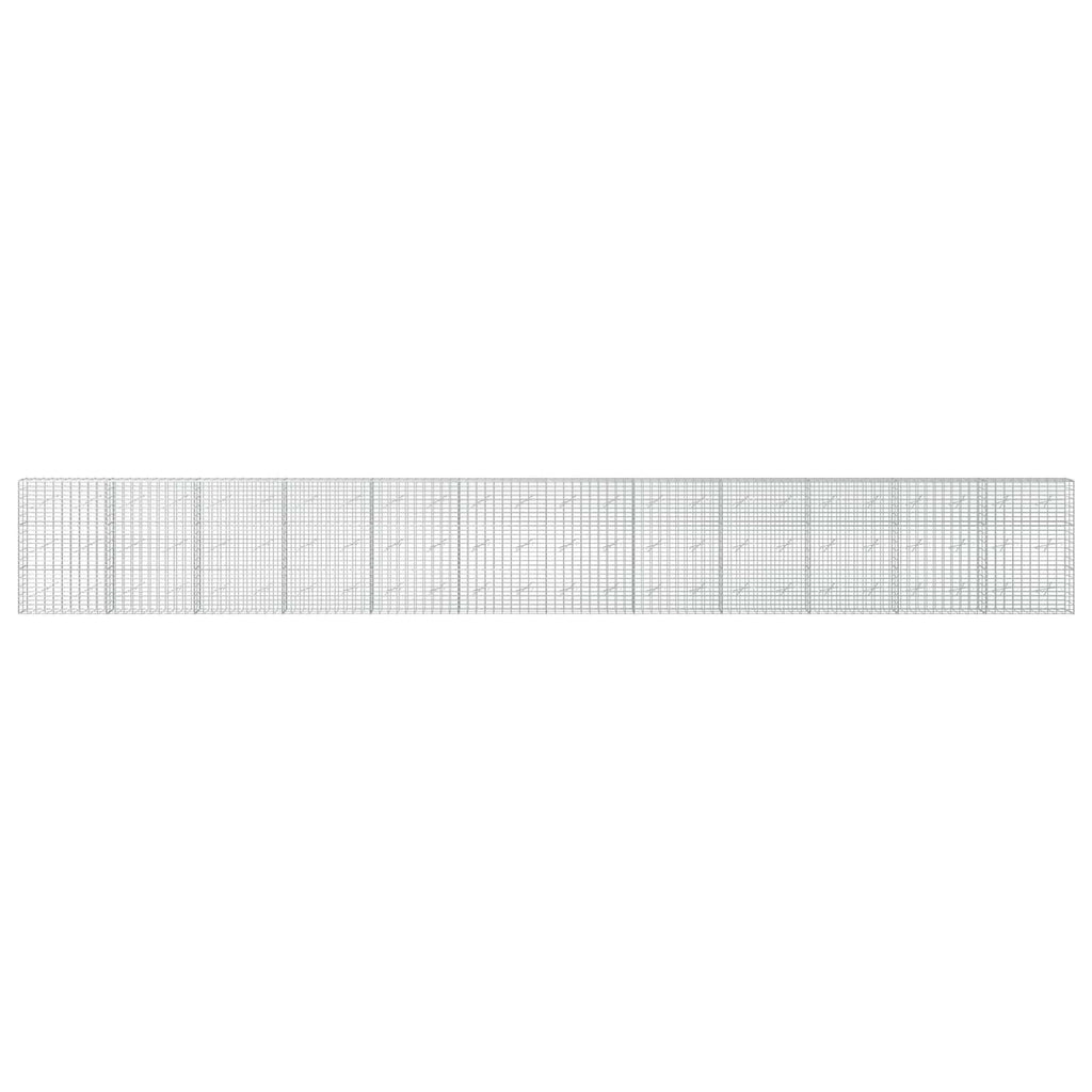 vidaXL Gabion z drutem 5 mm i siatką 5x10 cm 1200x10x150 cm