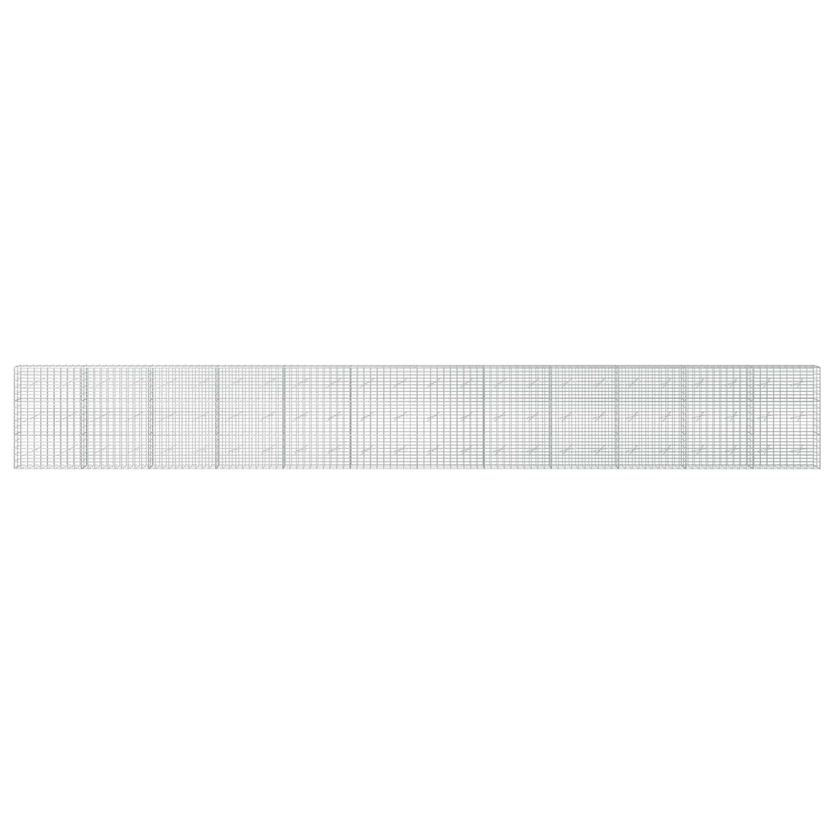vidaXL Gabion z drutem 5 mm i siatką 5x10 cm 1200x10x150 cm