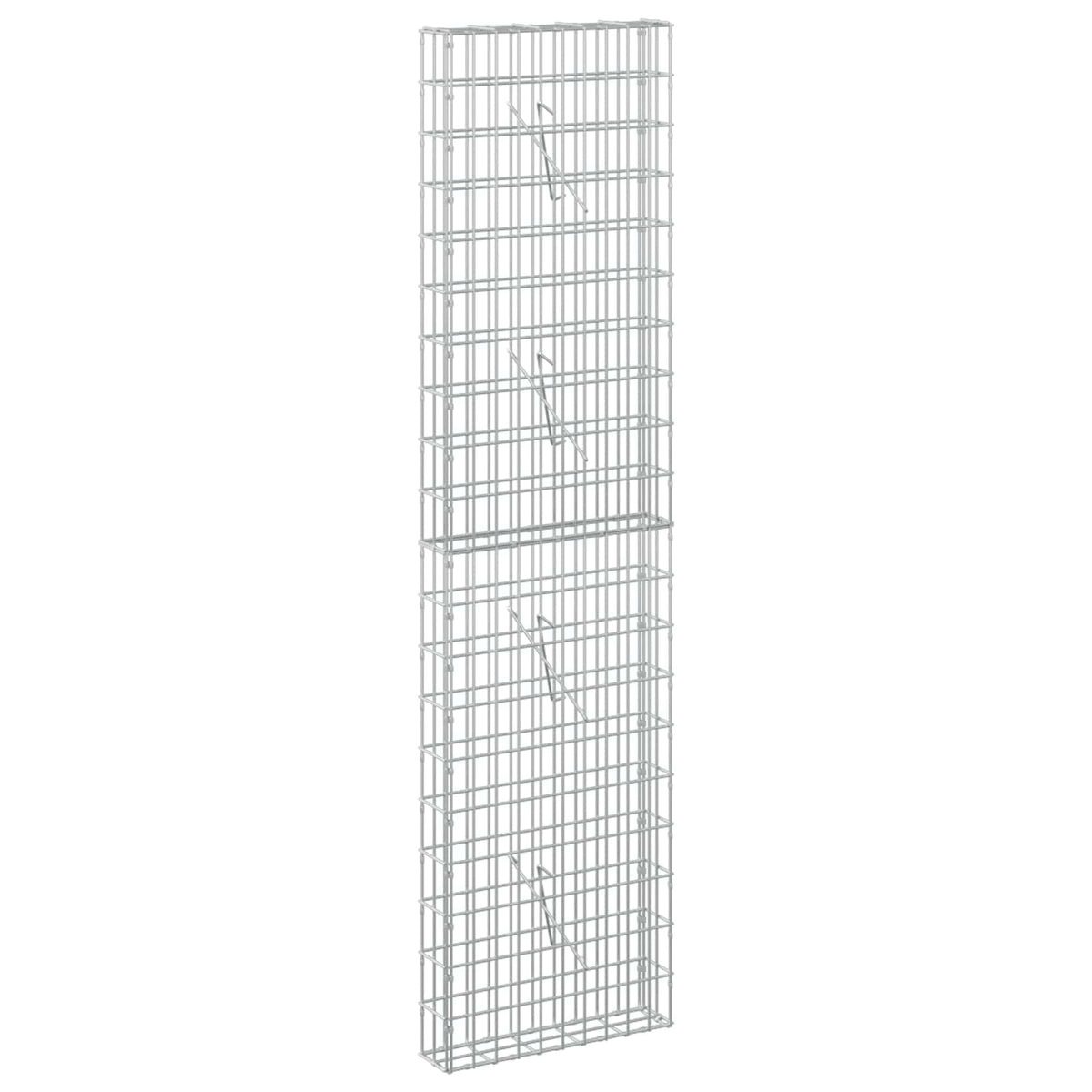 vidaXL Gabion z drutem 5 mm i siatką 5x10 cm 50x10x200 cm