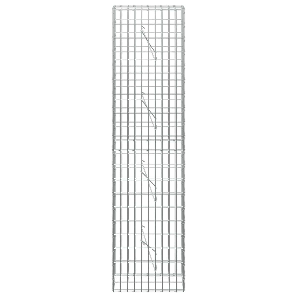 vidaXL Gabion z drutem 5 mm i siatką 5x10 cm 50x10x200 cm