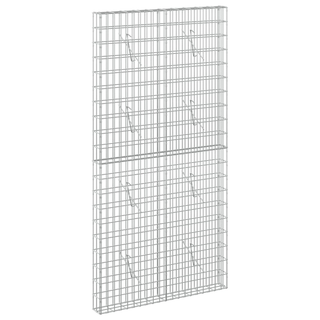 vidaXL Gabion z drutem 5 mm i siatką 5x10 cm 100x10x200 cm