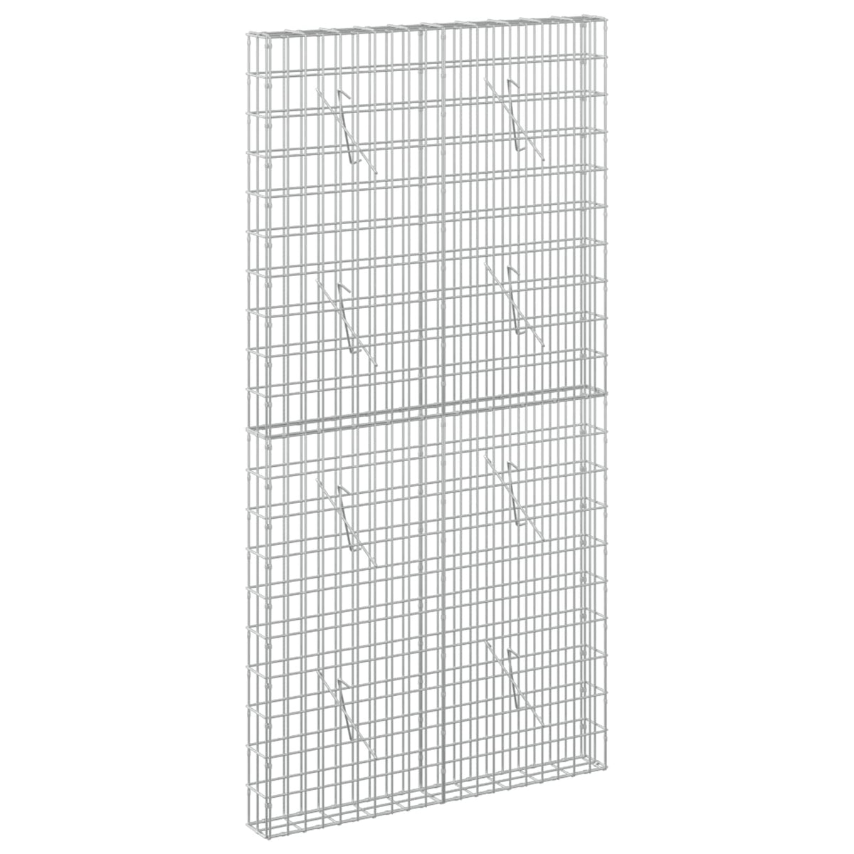 vidaXL Gabion z drutem 5 mm i siatką 5x10 cm 100x10x200 cm