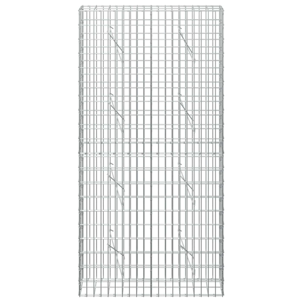 vidaXL Gabion z drutem 5 mm i siatką 5x10 cm 100x10x200 cm
