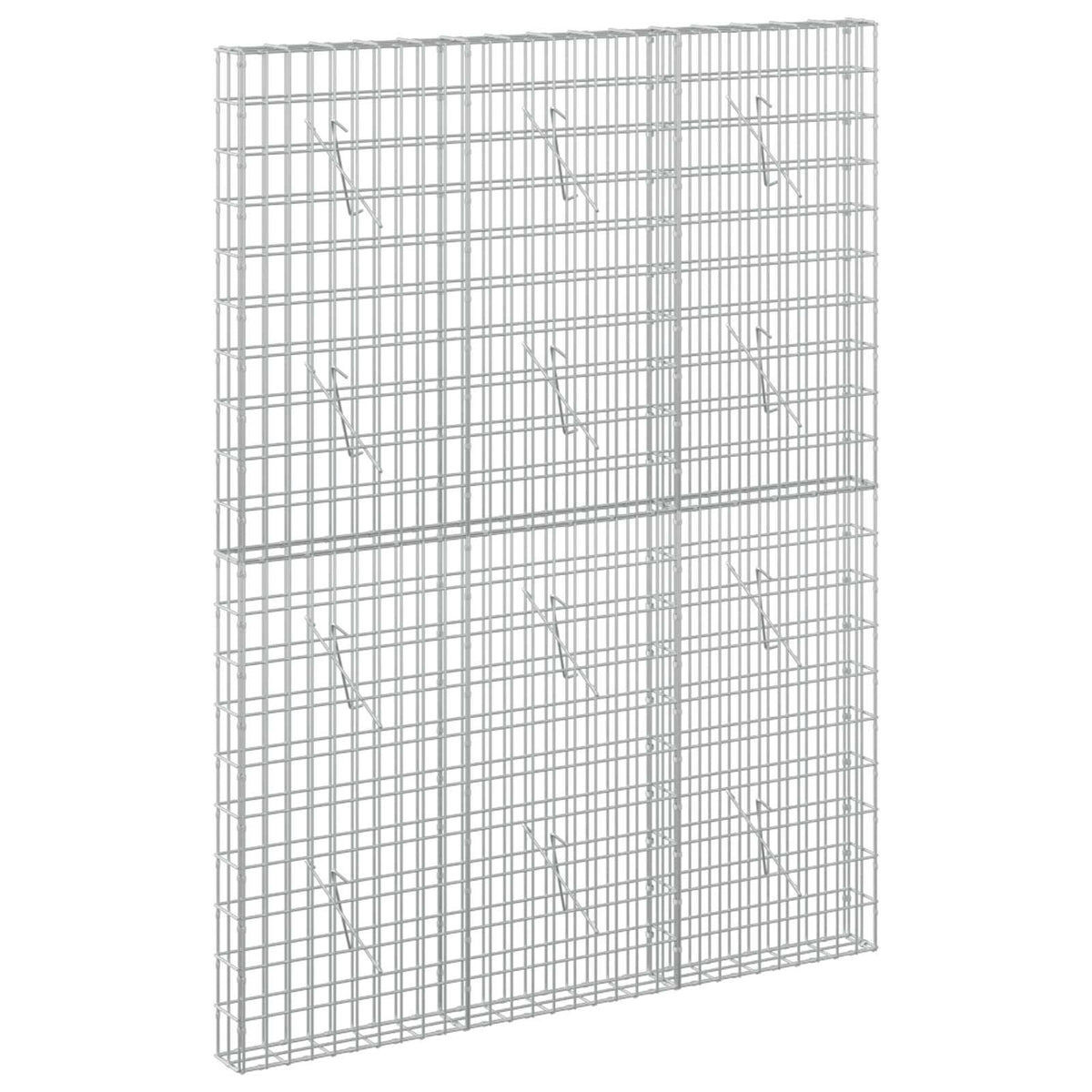 vidaXL Gabion z drutem 5 mm i siatką 5x10 cm 150x10x200 cm