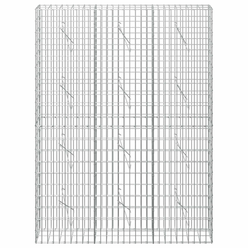 vidaXL Gabion z drutem 5 mm i siatką 5x10 cm 150x10x200 cm