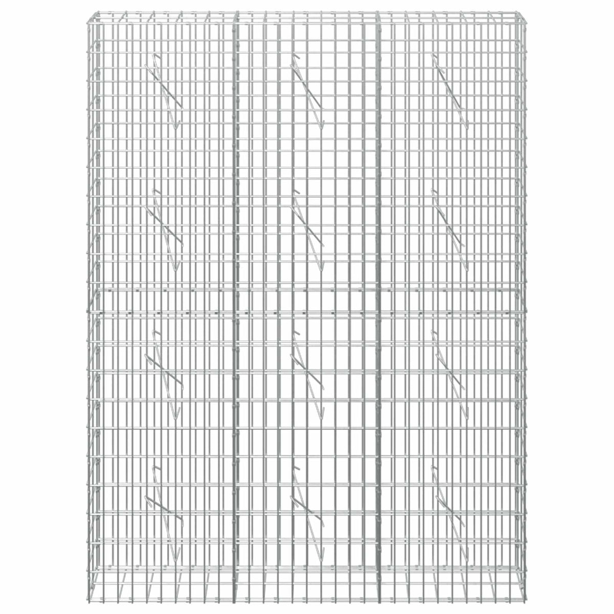 vidaXL Gabion z drutem 5 mm i siatką 5x10 cm 150x10x200 cm