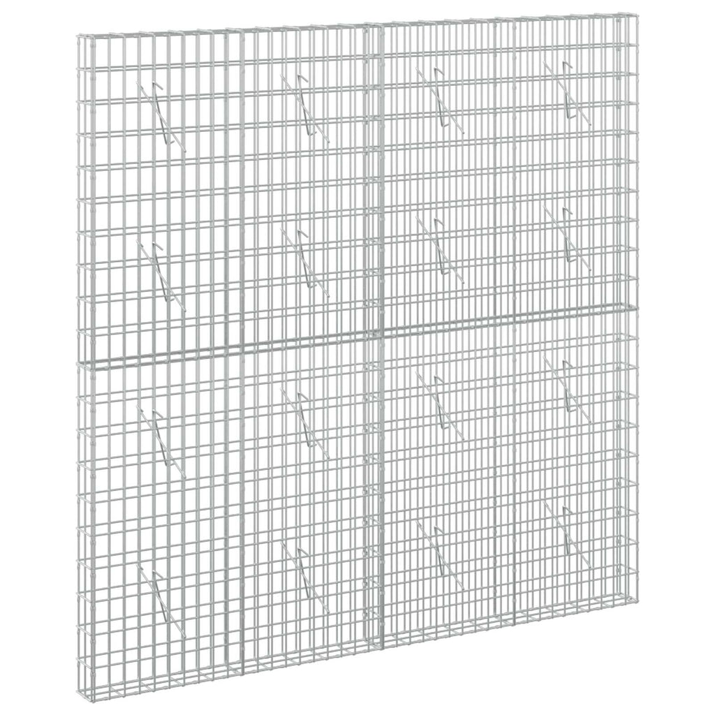 vidaXL Gabion z drutem 5 mm i siatką 5x10 cm 200x10x200 cm