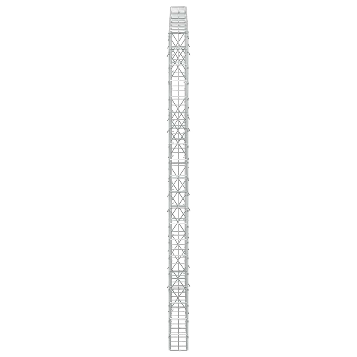 vidaXL Gabion z drutem 5 mm i siatką 5x10 cm 200x10x200 cm