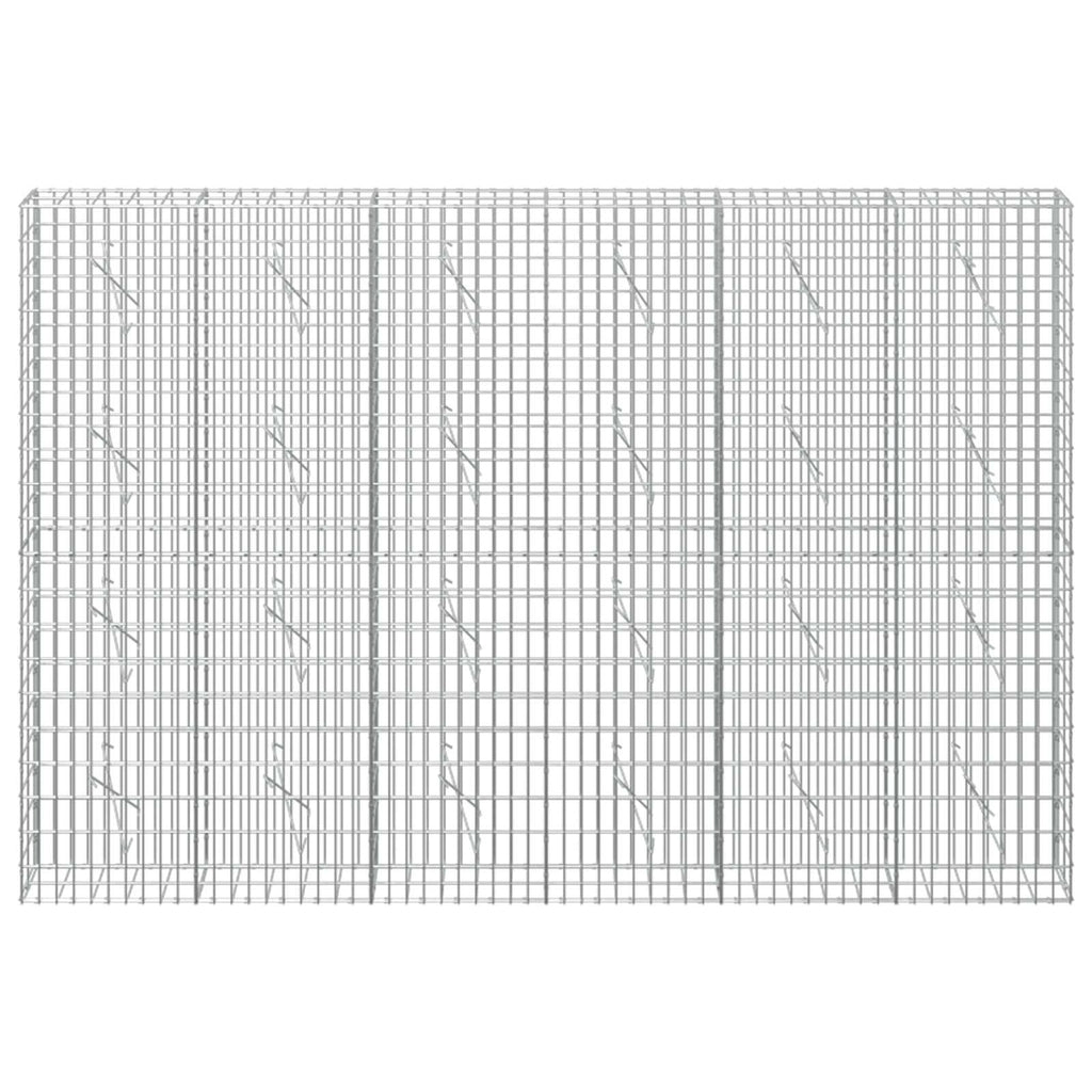 vidaXL Gabion z drutem 5 mm i siatką 5x10 cm 300x10x200 cm