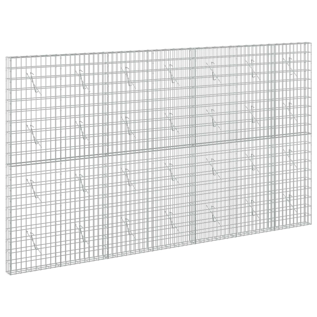 vidaXL Gabion z drutem 5 mm i siatką 5x10 cm 350x10x200 cm
