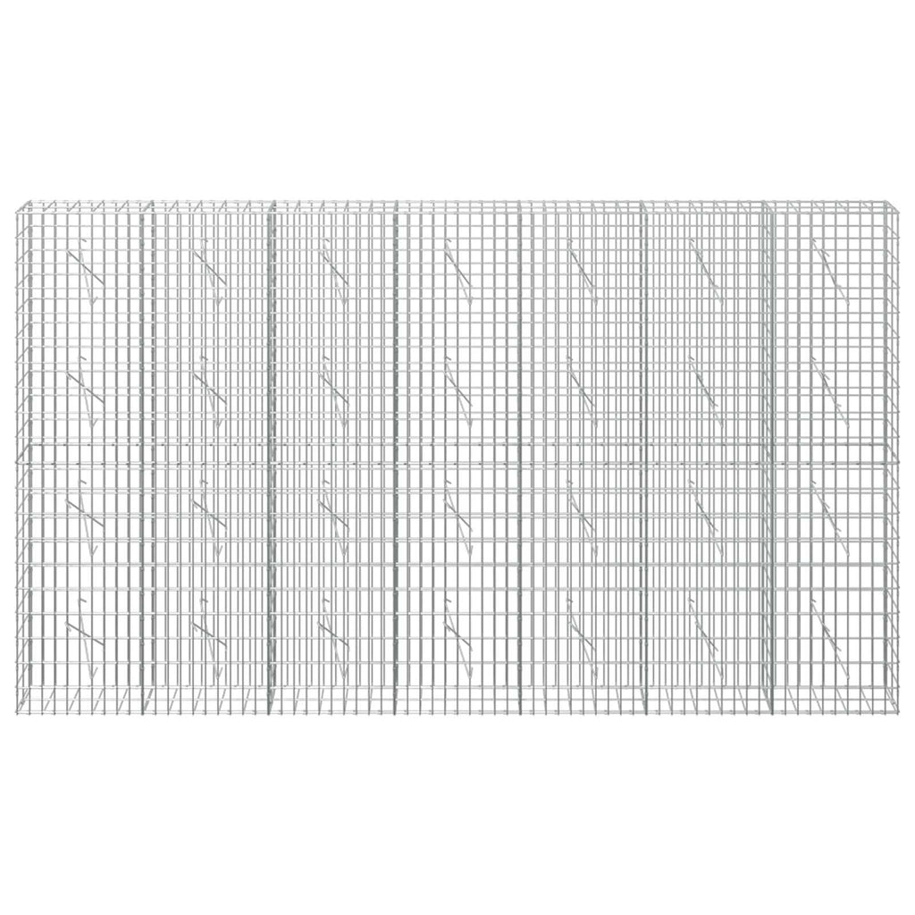vidaXL Gabion z drutem 5 mm i siatką 5x10 cm 350x10x200 cm