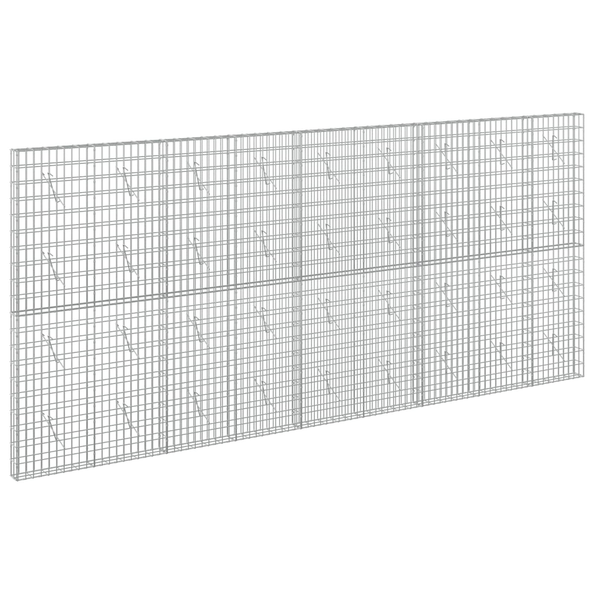 vidaXL Gabion z drutem 5 mm i siatką 5x10 cm 450x10x200 cm