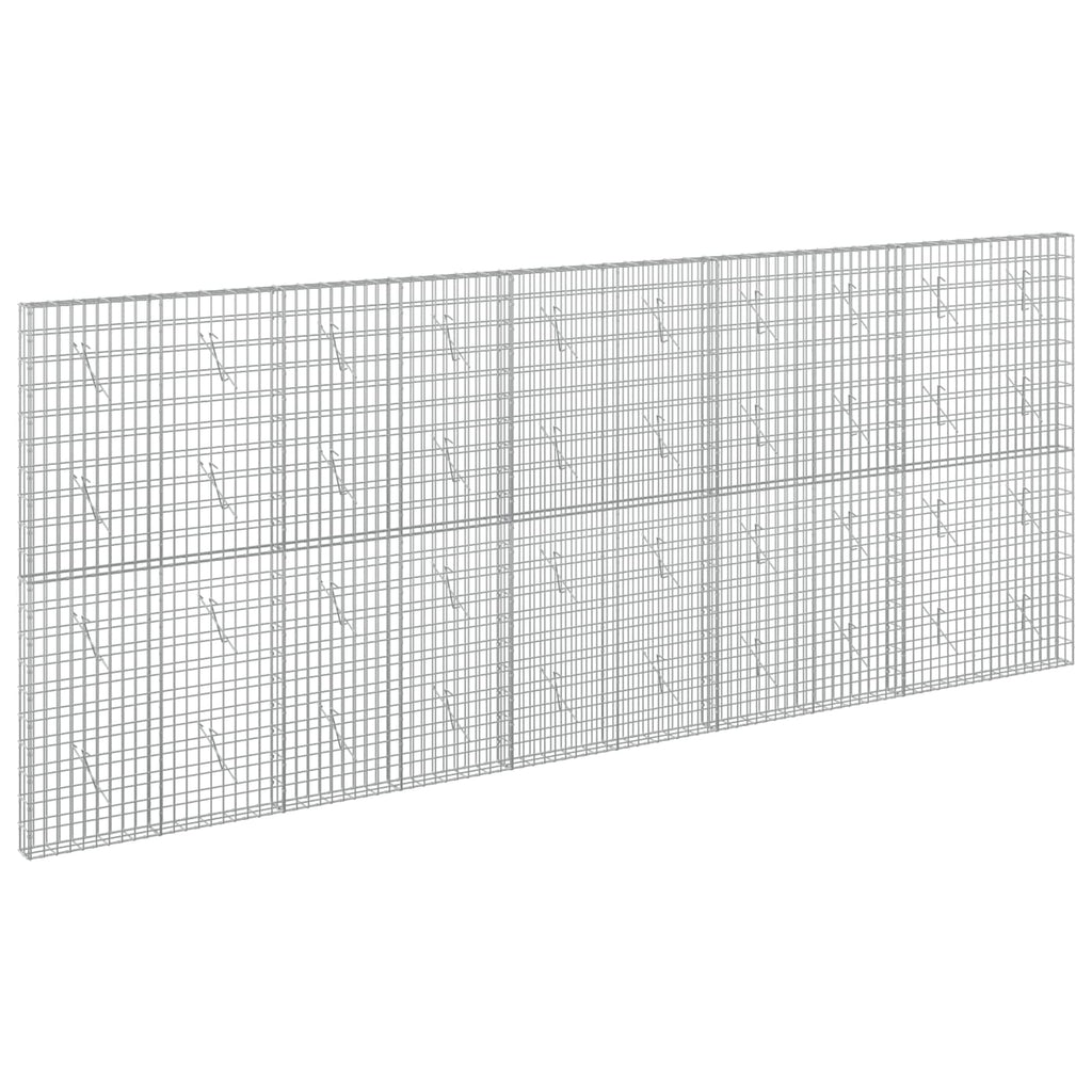 vidaXL Gabion z drutem 5 mm i siatką 5x10 cm 500x10x200 cm