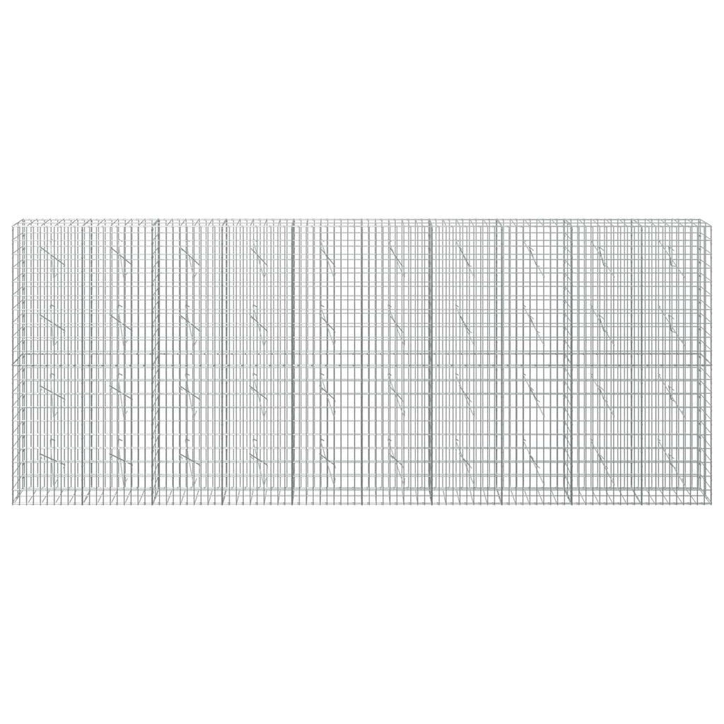 vidaXL Gabion z drutem 5 mm i siatką 5x10 cm 500x10x200 cm