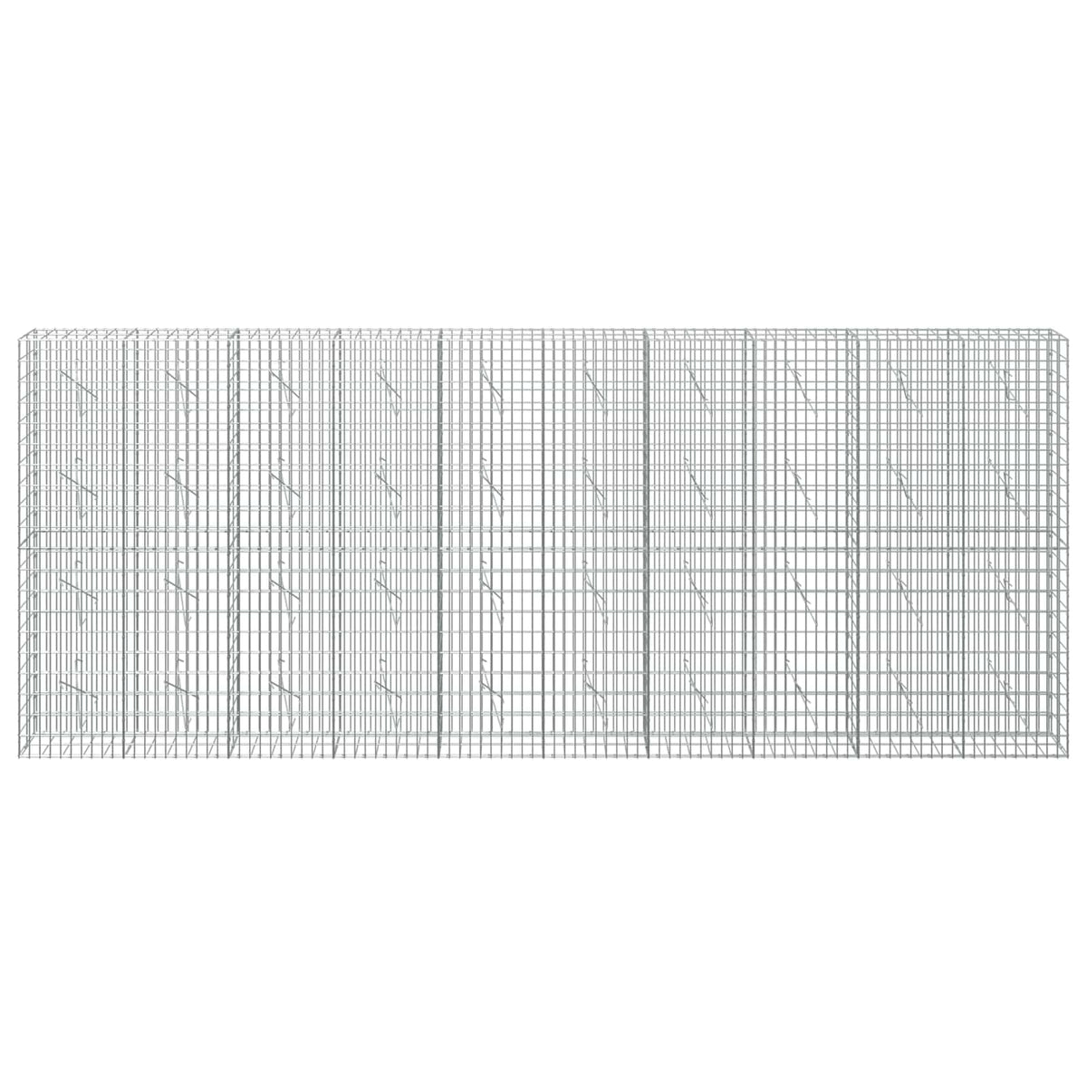 vidaXL Gabion z drutem 5 mm i siatką 5x10 cm 500x10x200 cm