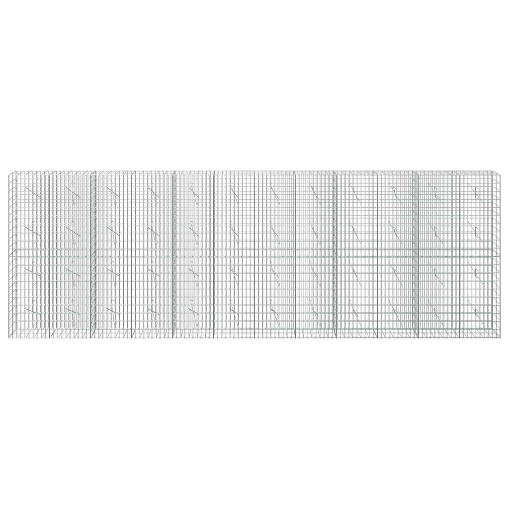 vidaXL Gabion z drutem 5 mm i siatką 5x10 cm 600x10x200 cm