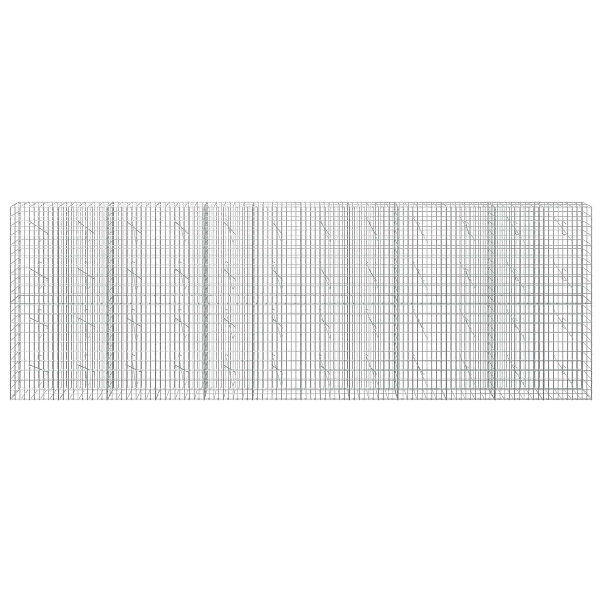 vidaXL Gabion z drutem 5 mm i siatką 5x10 cm 600x10x200 cm