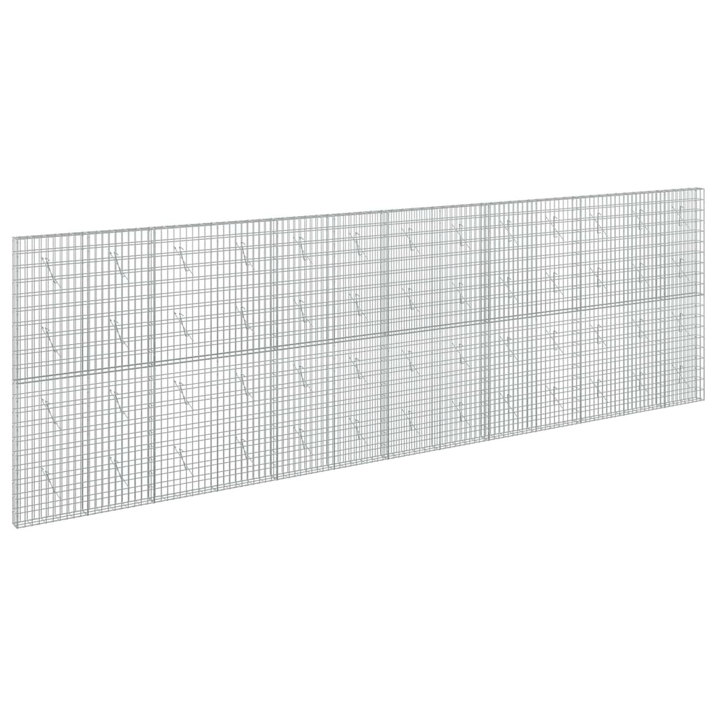 vidaXL Gabion z drutem 5 mm i siatką 5x10 cm 650x10x200 cm